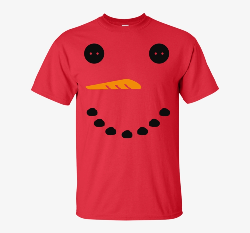 Snowman Face Ultra Cotton T-shirt - Shirt, transparent png #1189324