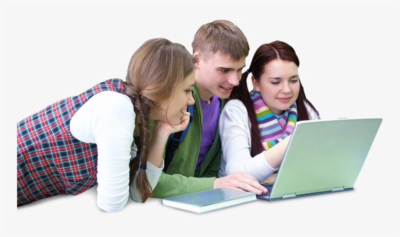 A Group Of Older Students Having Fun Coding - Information And Communications Technology: In The 21st, transparent png #1189413