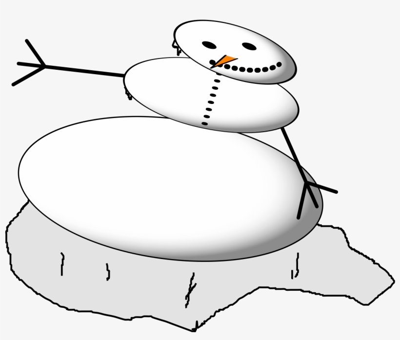 A Melting Snowman - Cartoon - Free Transparent PNG Download - PNGkey