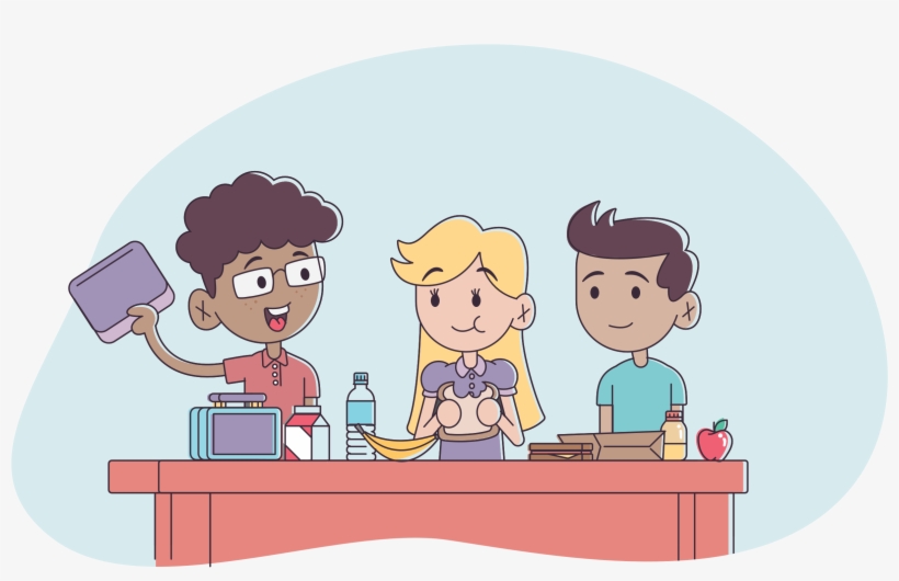 Students Having Lunch Students Having Lunch - Having Lunch Png, transparent png #1189452
