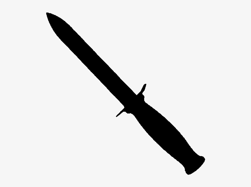 Combat Knife Emblem Bo - Sword Vector, transparent png #1189603