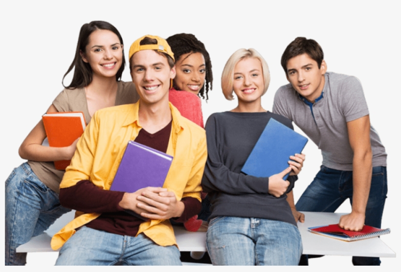 Happy Smiling Student Holding Books - Lanbang Portable Tripod For Iphone Flexible Phone Tripod, transparent png #1189621