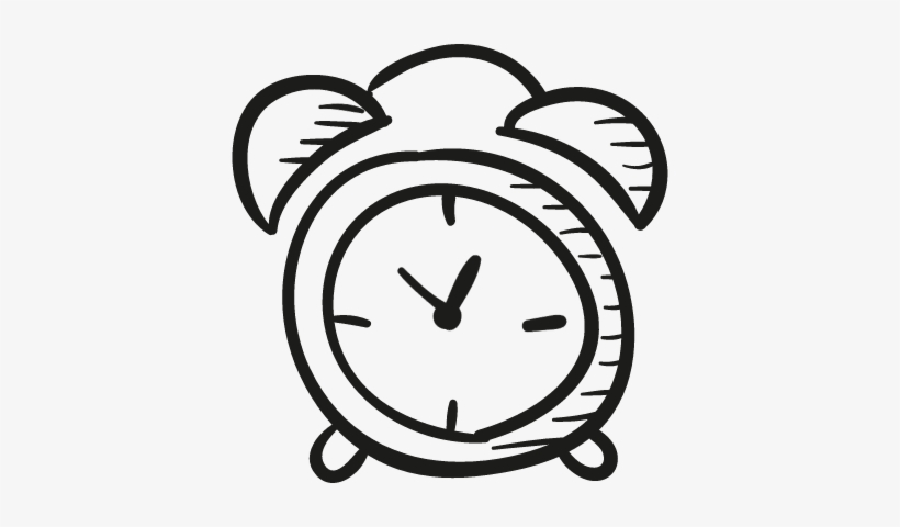 Draw Alarm Clock Vector - Alarm Clock Drawing Png, transparent png #1189869