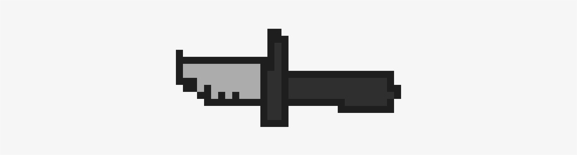 Combat Knife - Pixel Art, transparent png #1190070