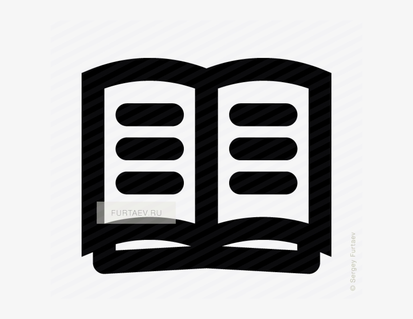 Vector Icon Of Opened Handbook - Book, transparent png #1190366