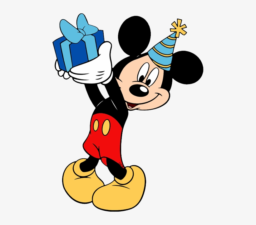 Clipart Free Library Disney Birthdays And Parties Clip - Mickey Mouse Happy Birthday Png, transparent png #1190554