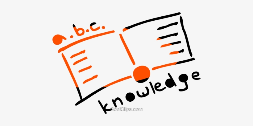 Open Book With Knowledge Message Royalty Free Vector, transparent png #1190637