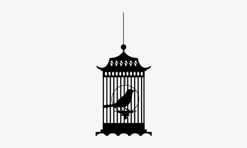 Caged Bird Png Clipart - Caged Bird Black And White, transparent png #1190665