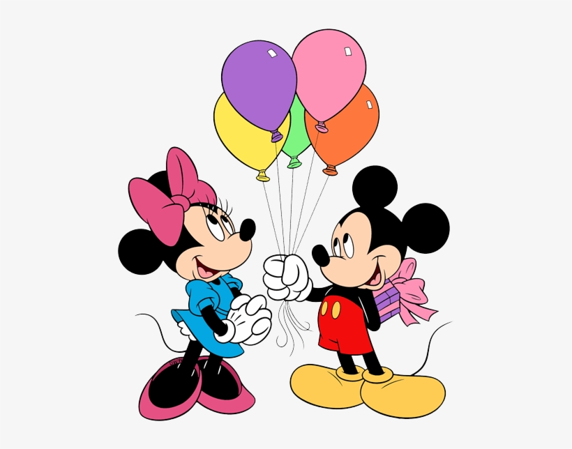 Download Mickey Mouse Minnie Mouse Balloon Clip Art - Mickey And Minnie Wit...