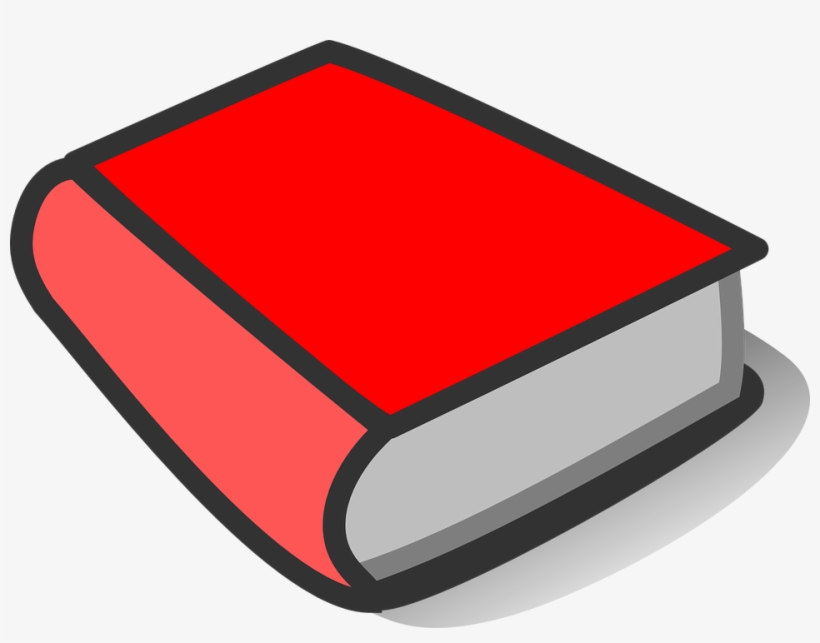Blank Open Book Clip Art - Red Book Clipart, transparent png #1190860