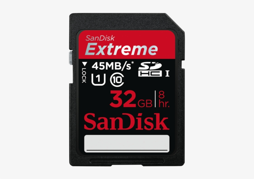 Sd Card Download Png - Sandisk 64gb Memory Card Extreme, transparent png #1191008