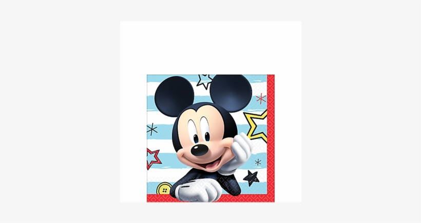 Mickey On The Go Birthday Beverage Napkins, 5" - Mickey Mouse 18 Balloon, transparent png #1191037