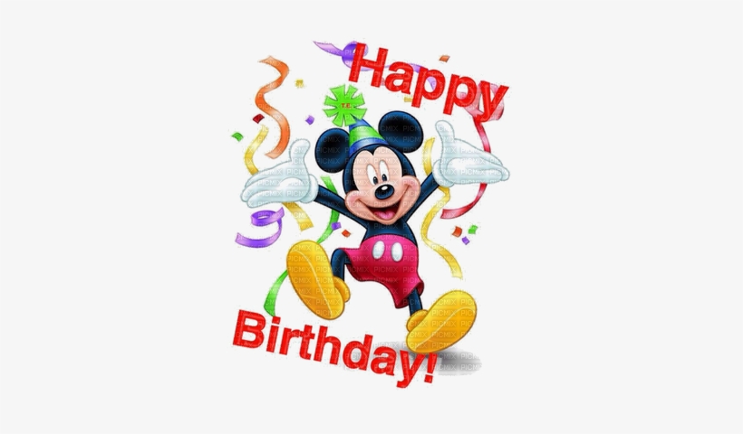 Mickey Mouse Birthday Png 1 Happy Birthday Mickey Mouse, - Happy Birthday Images For Kids, transparent png #1191203