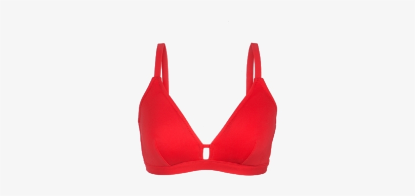 The Busty Bralette Top In Tomato Red - Top, transparent png #1191664