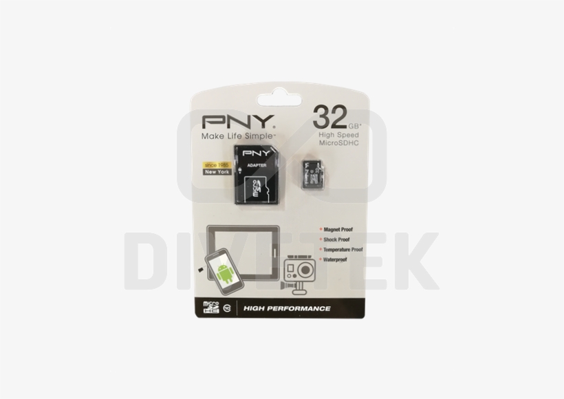 Micro Sd Card Class 10 With Sd Adapter - Pny Microsdhcメモリーカード 8gb Class10 アダプタ付 Gh-mrsdhc-8gp10, transparent png #1191995