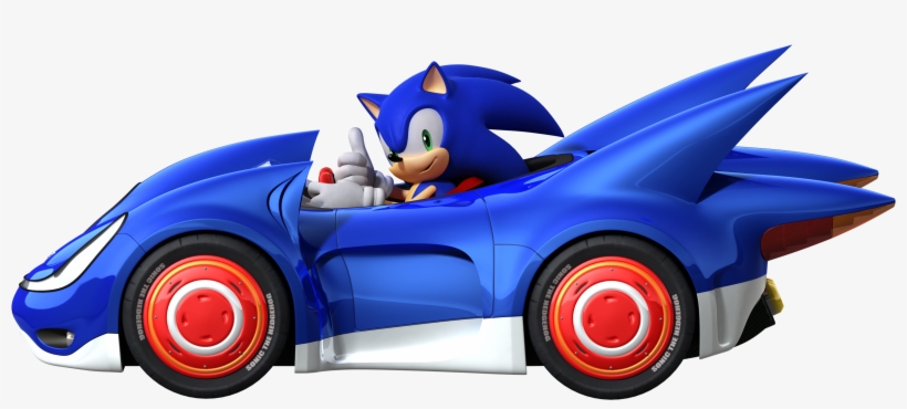 Sonic Novo Sonic Carro Png - Sonic The Hedgehog Car, transparent png #1192149