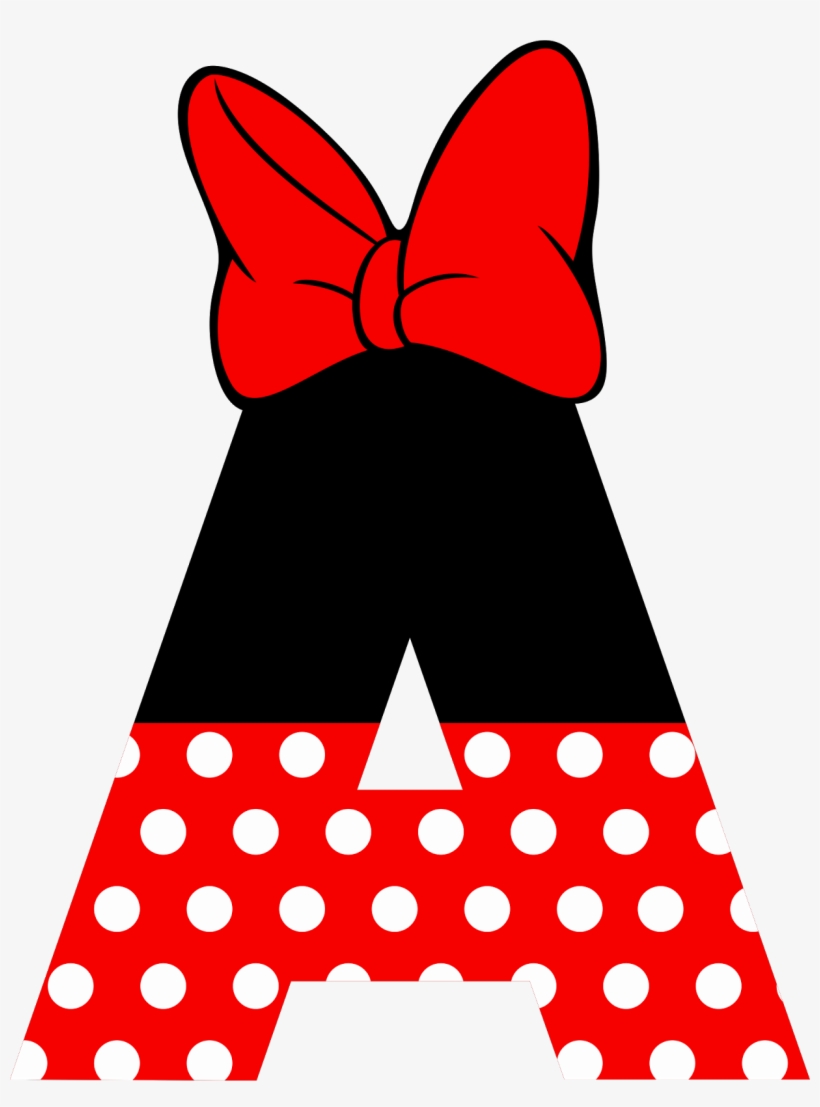 Red Minnie Mouse, Alphabet Photography, Birthday Parties, - Letras Minnie Rosa Png, transparent png #1192532