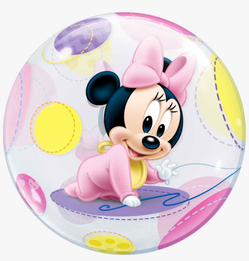 Disney Baby Minnie Mouse Bubble Balloon - Baby Minnie Mouse Png, transparent png #1193070