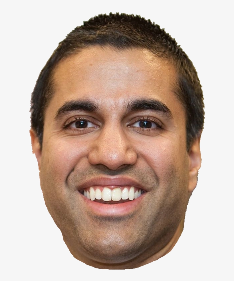 Here's A Cutout Of Ajit Pai's Face - Most Hated Man In America 2017, transparent png #1193550