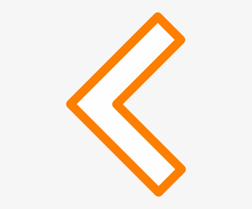 Left Arrow Orange Png, transparent png #1193745