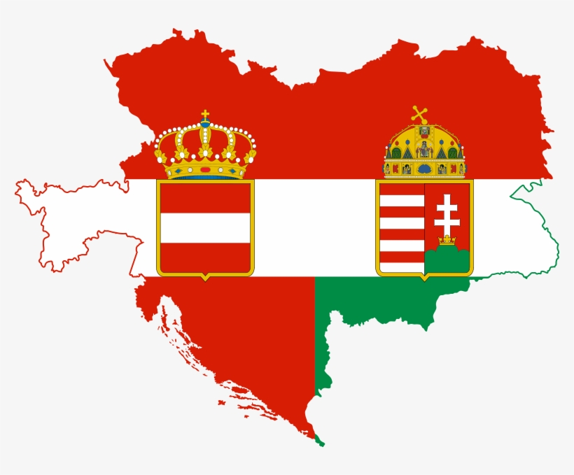 Altogether, The Absence Of Austria-hungary Helped Pave - Austrian Empire Flag Map, transparent png #1193935