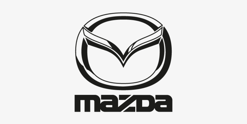 Logo Mazda Black Vector Free Download - Mazda Logo, transparent png #1194199