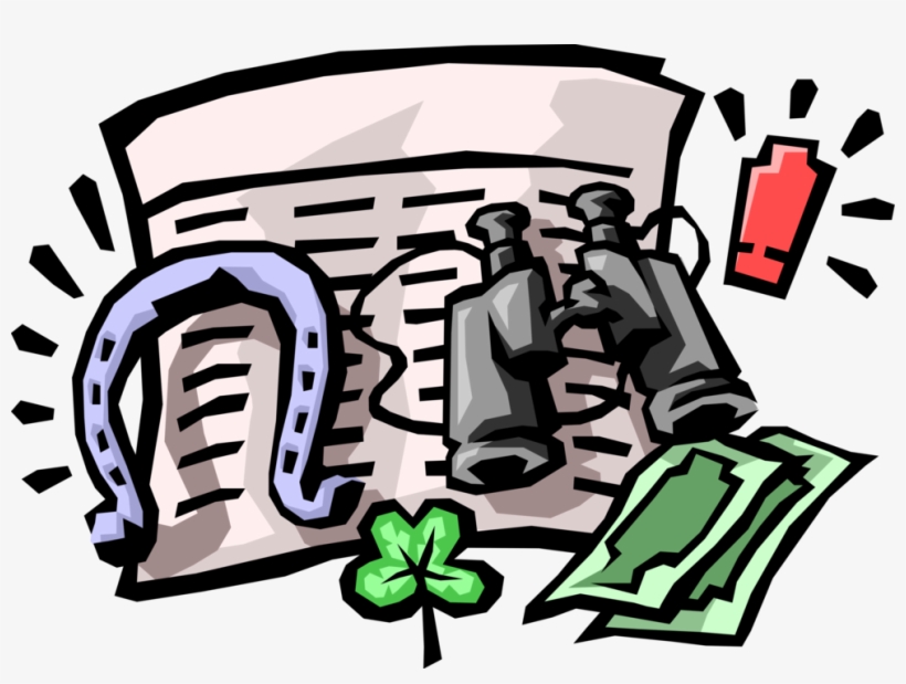 Vector Illustration Of Sport Of Horse Racing Horseshoe,, transparent png #1194251