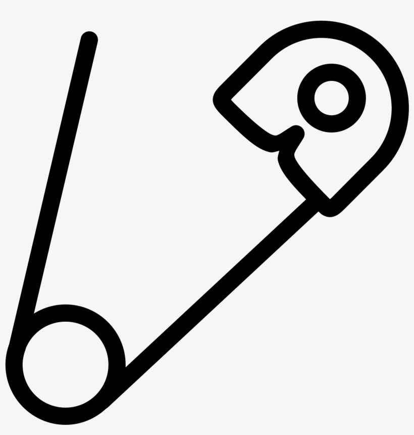 Safety Pin Icon - Baby Safety Pin Vector, transparent png #1194273