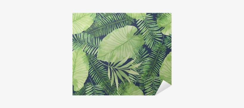 Tropical Seamless Pattern With Leaves - Tropical Seamless Pattern, transparent png #1194455