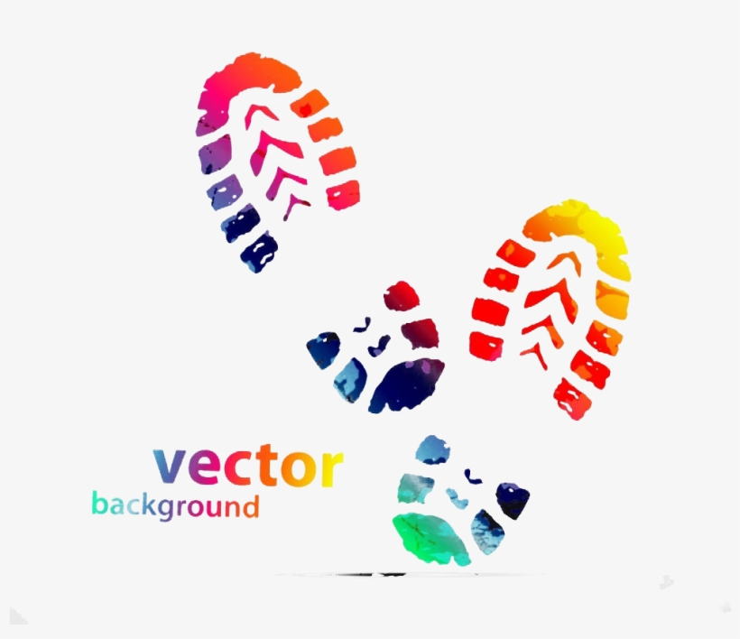 Clip Art Library Download Converse Vector Footprint - Shoe Print Footprints Clipart, transparent png #1194512
