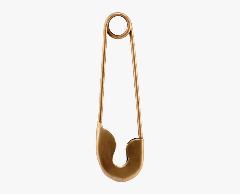 House Doctor Safety Pin Large Brass 15x4 Cm, transparent png #1194640