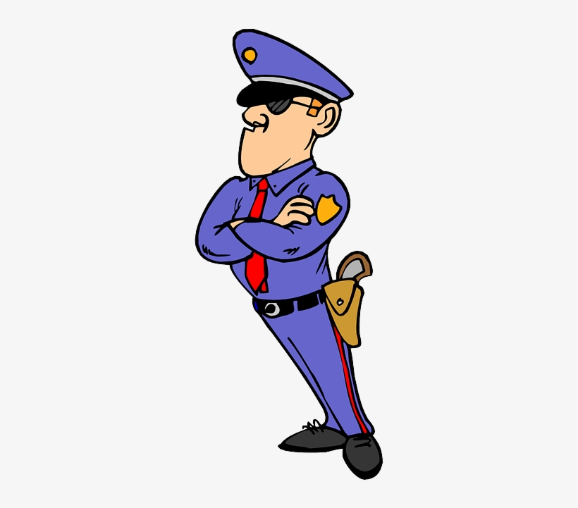 Police, Security, Man, Officer, Person, Law, Policeman - Security Clipart Png, transparent png #1194834