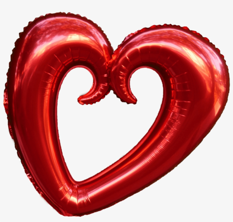 42" Large Heart Balloon - Heart Balloon, transparent png #1195088