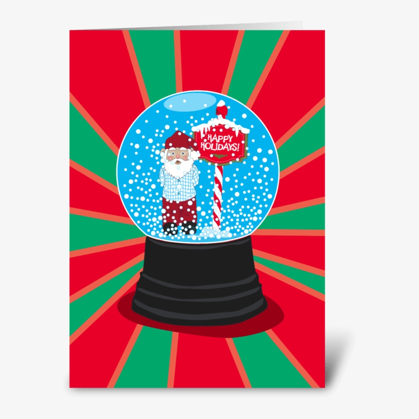 Snowglobe Greeting Card - Circle, transparent png #1195160