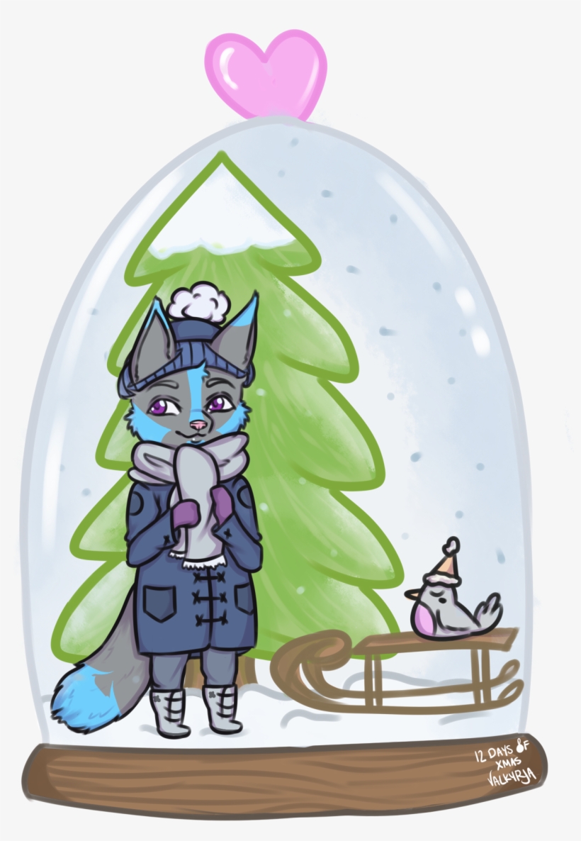 [com] Snow Globe Ych - Cartoon, transparent png #1195305