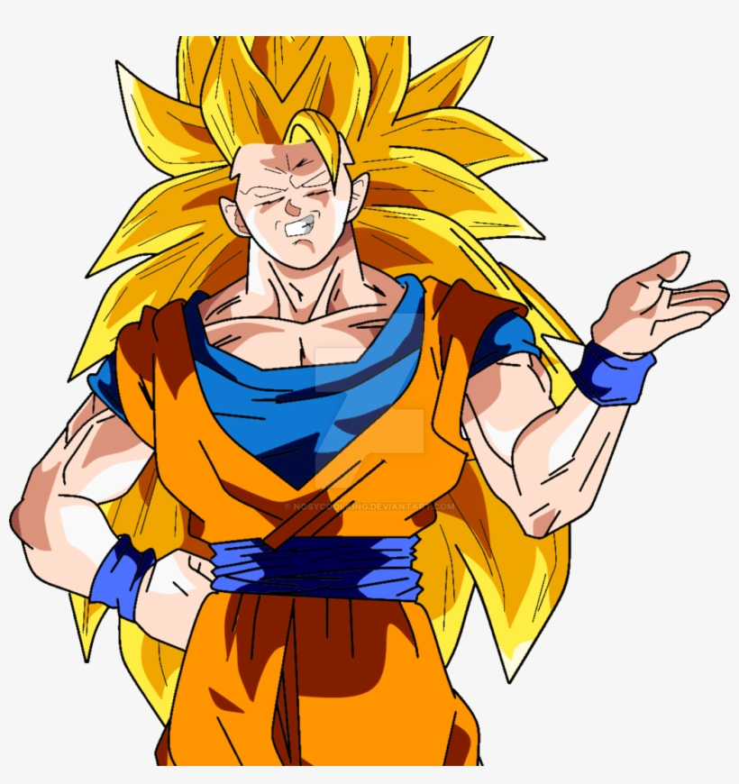 Hair Clipart Goku - Super Saiyan 3, transparent png #1195717