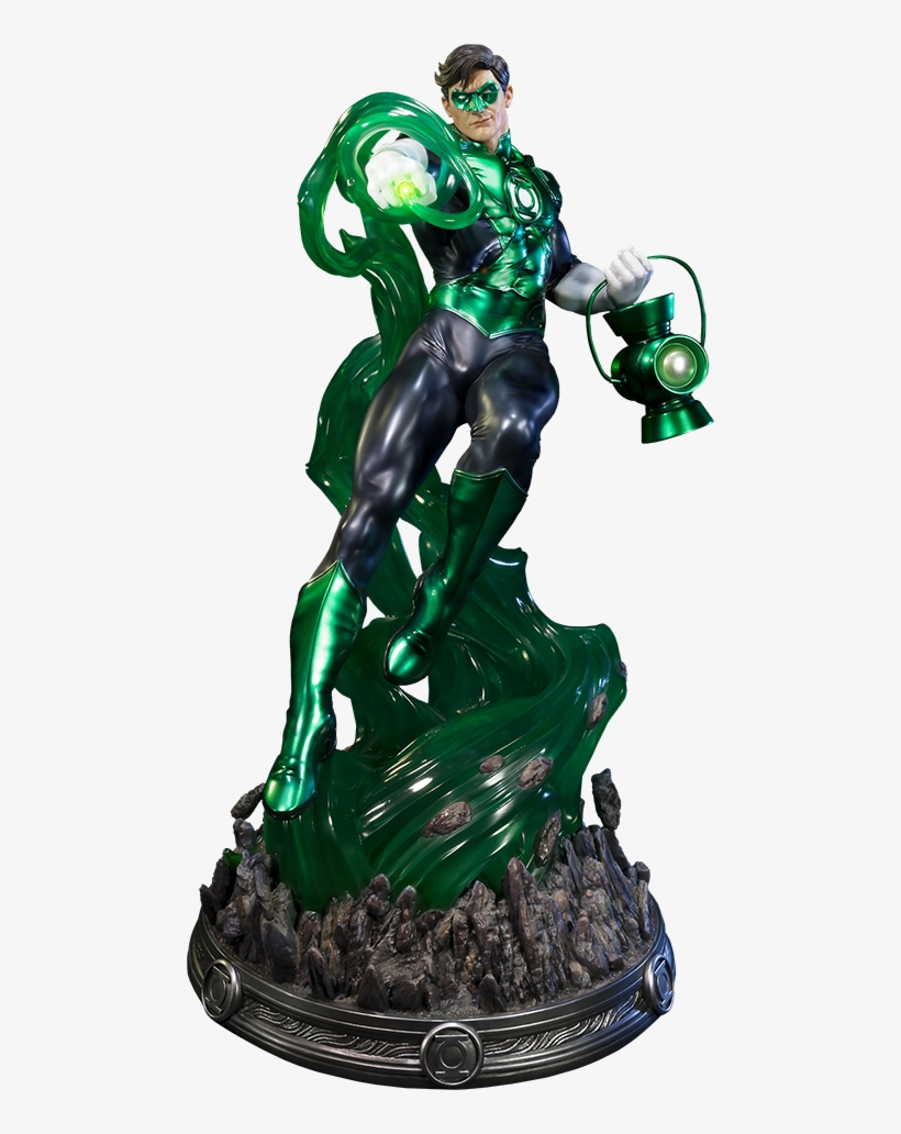 Dc Comics Statue Green Lantern - Green Lantern New 52 Sideshow, transparent png #1195755