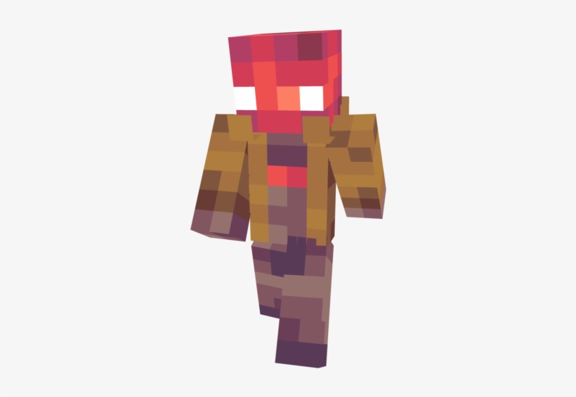 Red Hood From Batman - Minecraft, transparent png #1195845