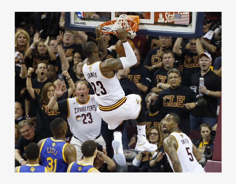 Lebron Powers Cavs Into One-game Showdown With Warriors - Lebron Nba Finals Game 7, transparent png #1196004