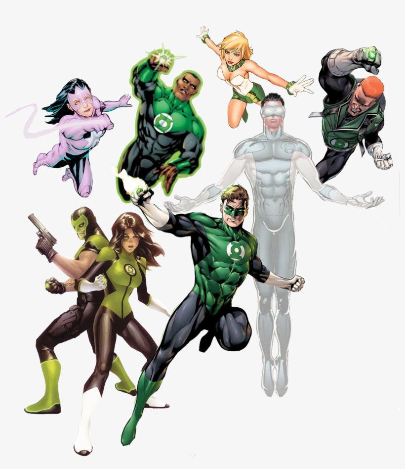 Lanterns Of Sector - Dc Families, transparent png #1196115