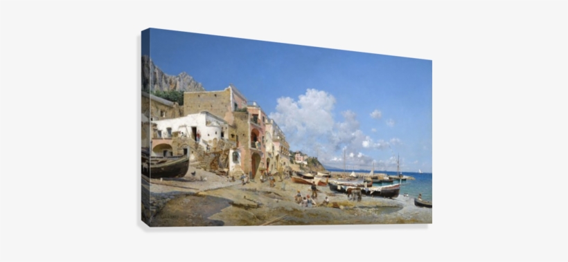 Italian Coast Canvas Print - Federico Del Campo, transparent png #1196535