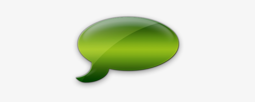 019233 Green Jelly Icon Symbols Shapes Comment Bubble - Icon, transparent png #1196639