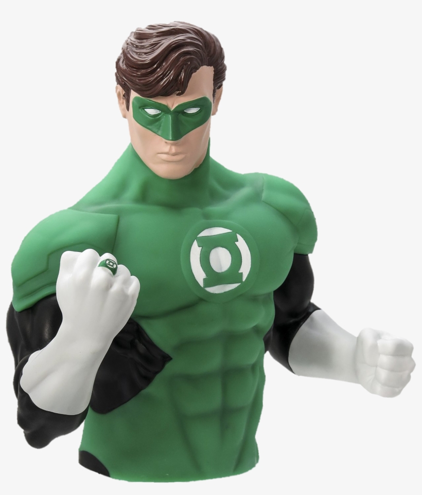 Green Lantern Bust Bank - Dc Comics Bust Bank, transparent png #1196880