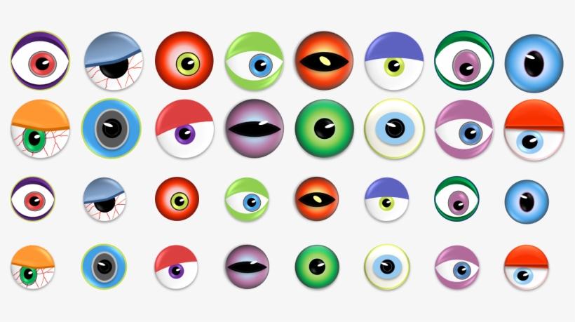 Pin Spooky Eyes Clip Art - Monster Eyes, transparent png #1197204