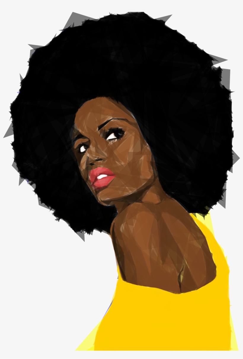 Picture Transparent Library Beautiful Black Geometric - Black Girl Transparent Background, transparent png #1197645