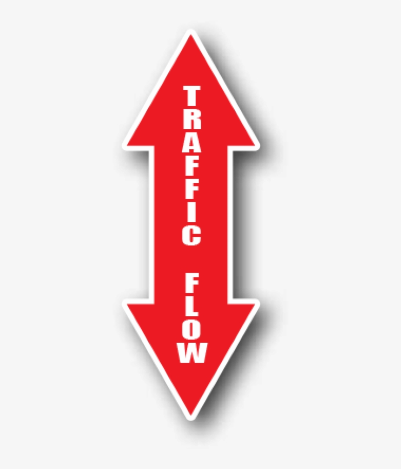 Floor Marking Red Arrows, Traffic Flow Both Ways - Arrow, transparent png #1197727