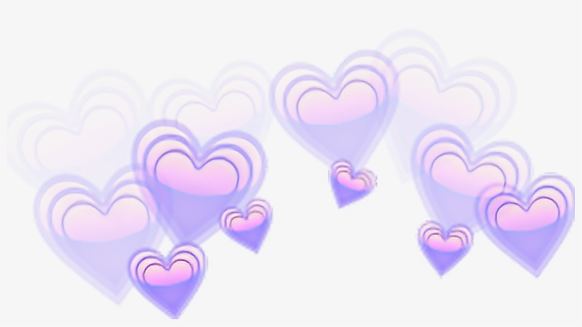 Corona De Corazones Png - Galaxy Love Heart Emoji, transparent png #1198472