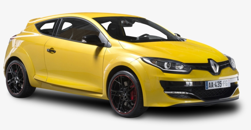 Cars Transparent Yellow - Renault Megane Rs Coupe, transparent png #1198705