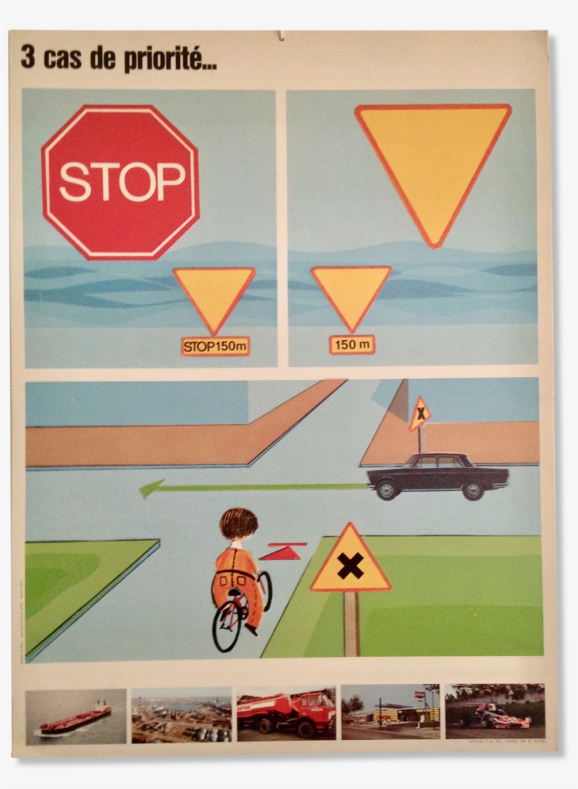 Poster 1970 3 Priority Road Safety School - School, transparent png #1198989