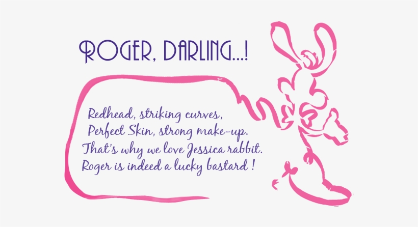 Jessica Rabbit Theme - Roger X Jessica Rabbit Quotes, transparent png #1199083